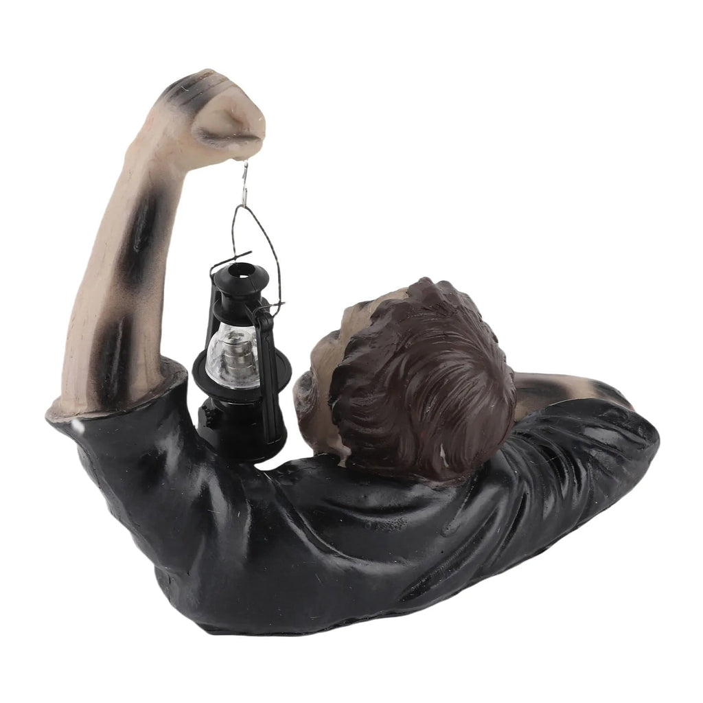 Halloween Garden Decoration Zombie Statue With Integrated LED Light For Outdoor Decor - Image 6