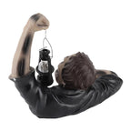 Halloween Garden Decoration Zombie Statue With Integrated LED Light For Outdoor Decor - Image 6
