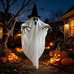 Halloween Ghost Decoration Hanging Fabric White Black - Image 2