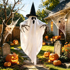 Halloween Ghost Decoration Hanging Fabric White Black - Image 3
