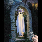 Halloween Ghost Decoration Swinging With LED Battery Operated Lights Remote Controlled Outdoor Decor Free-Swinging Hanging Design - Image 4