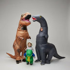 Halloween Inflatable Costume Dinosaur Outfit With Long Neck And Tail Party Cosplay Suit - Image 6