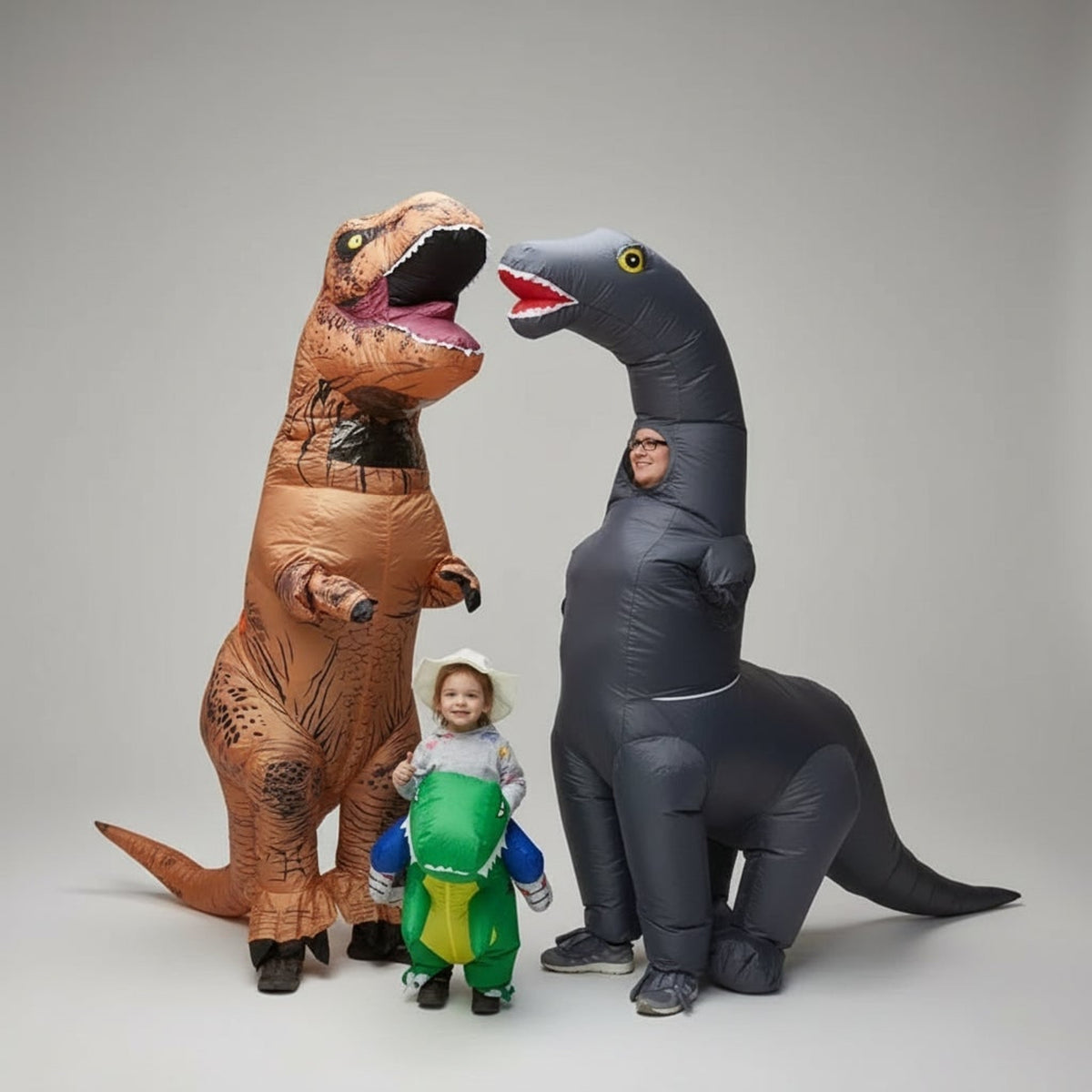 Halloween Inflatable Costume Dinosaur Outfit With Long Neck And Tail Party Cosplay Suit - Image 6
