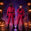 Halloween Jumpsuit Costume Kids' Hooded With Mesh Mask And Gloves Trick-Or-Treat - Image 1