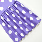 Halloween Princess For Purple Polka Dot A-Line Costume With Flutter Sleeves Soft Durable Fabric For Easy Slip-On All-Day Wear - Image 6
