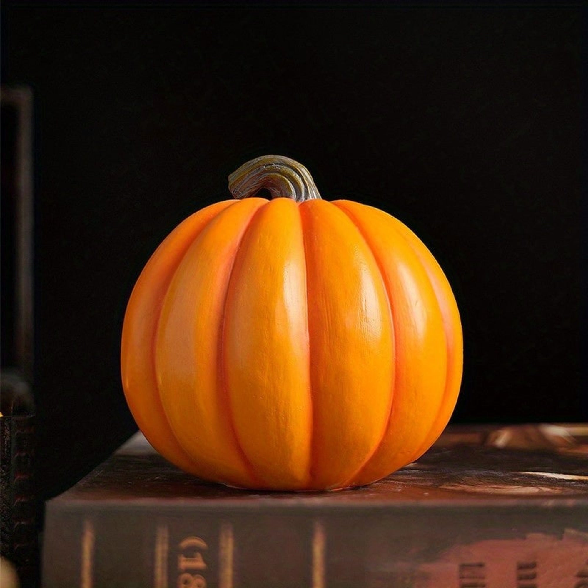 Halloween Pumpkin Decoration Decor Realistic Skull Jack O'Lantern - Image 4