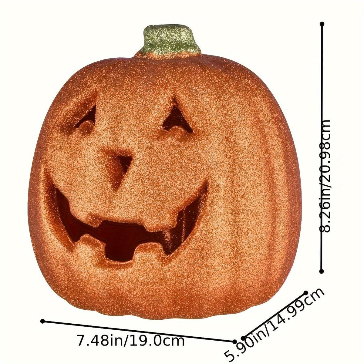 Halloween Pumpkin Light Up Battery Operated Jack O'Lantern Decor With Festive Glow For Indoor Outdoor Use - Image 6