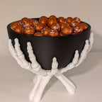 Halloween Skeleton Candy Bowl With White Hands Decor Serving - Image 7