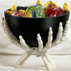 Halloween Skeleton Candy Bowl With White Hands Decor Serving - Image 5