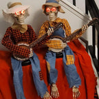 Halloween Skeleton Decoration With Glowing Eyes Interactive Movement And LED Plug-In Illumination For Halloween Decor - Image 4
