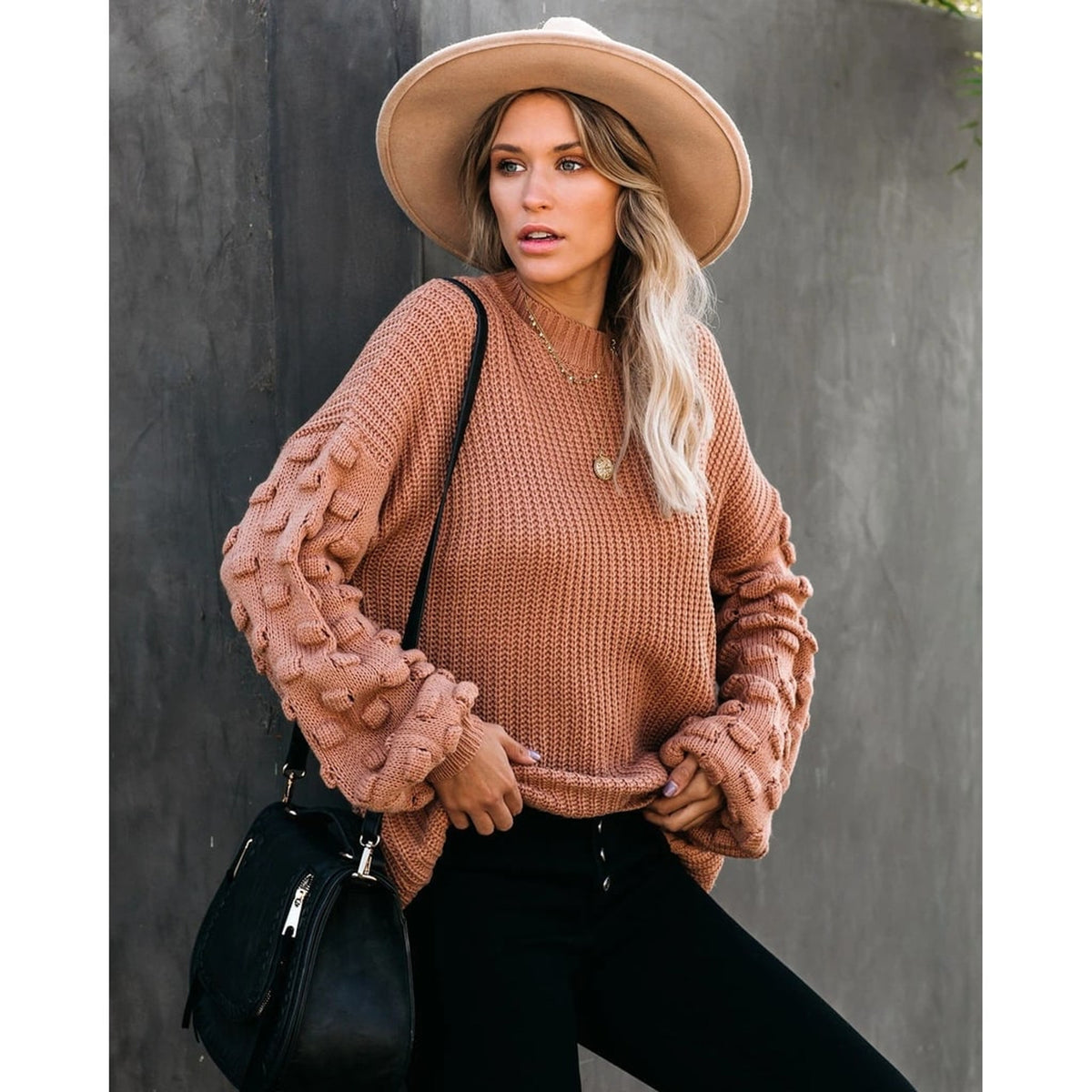 Halloween Sweater With Relaxed Knitted Pullover and Long Sleeve - Image 5