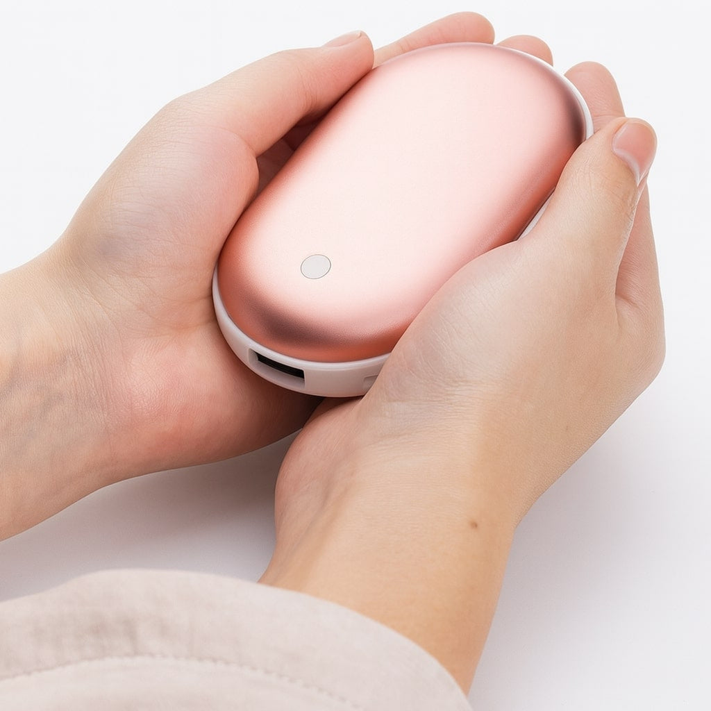 Handhimmel Electric Hand Warmer With Power Bank Rechargeable 2-in-1 Heated Pocket Warmer For Winter - Image 1