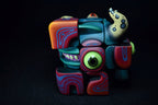 Handmade Art Toy Cube Unique Hand-Painted Puzzle Monster With Double-Sided Designs - Image 5