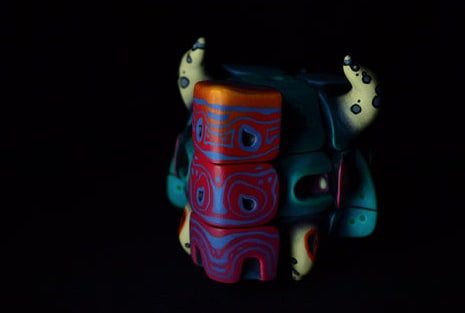 Handmade Art Toy Cube Unique Hand-Painted Puzzle Monster With Double-Sided Designs - Image 9