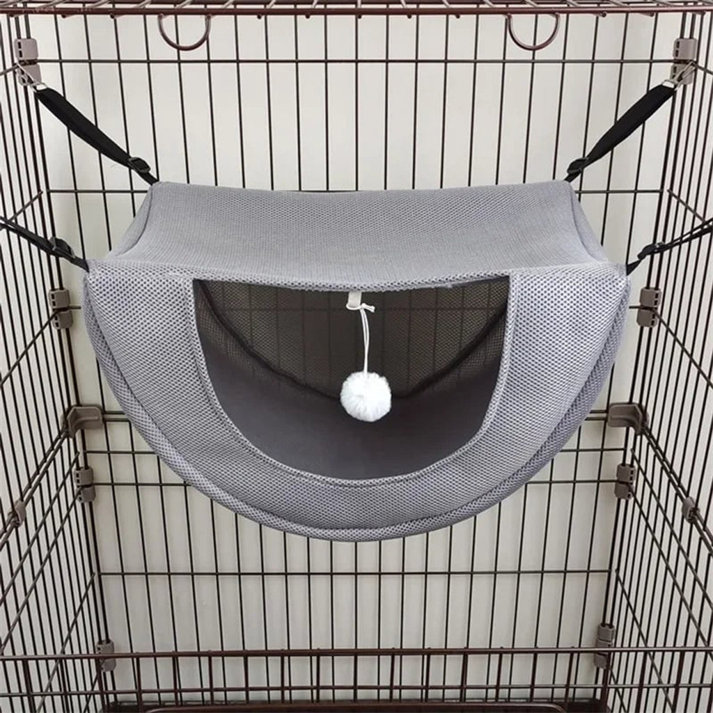 Hanging Pet Bed With Breathable Mesh Hammock Design - Image 2