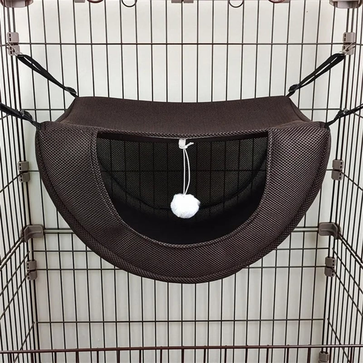 Hanging Pet Bed With Breathable Mesh Hammock Design - Image 5
