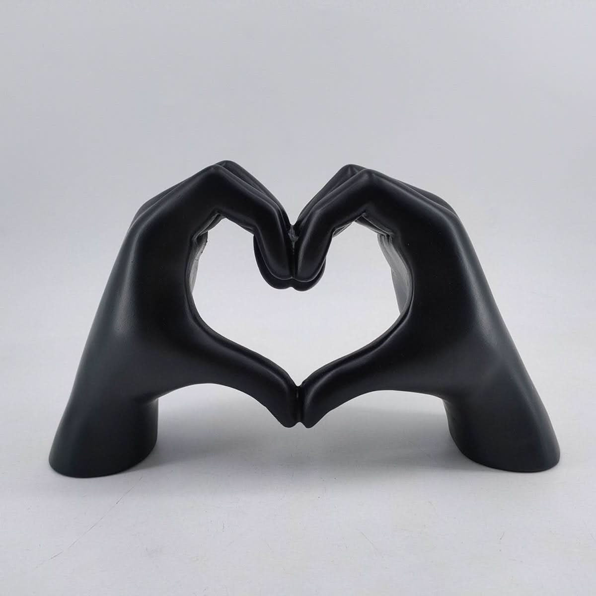 Heart Hands Sculpture With Resin Finish - Image 6