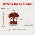 Heart-Shaped Rose Tree Decorative Objects With Gold Base - Image 7