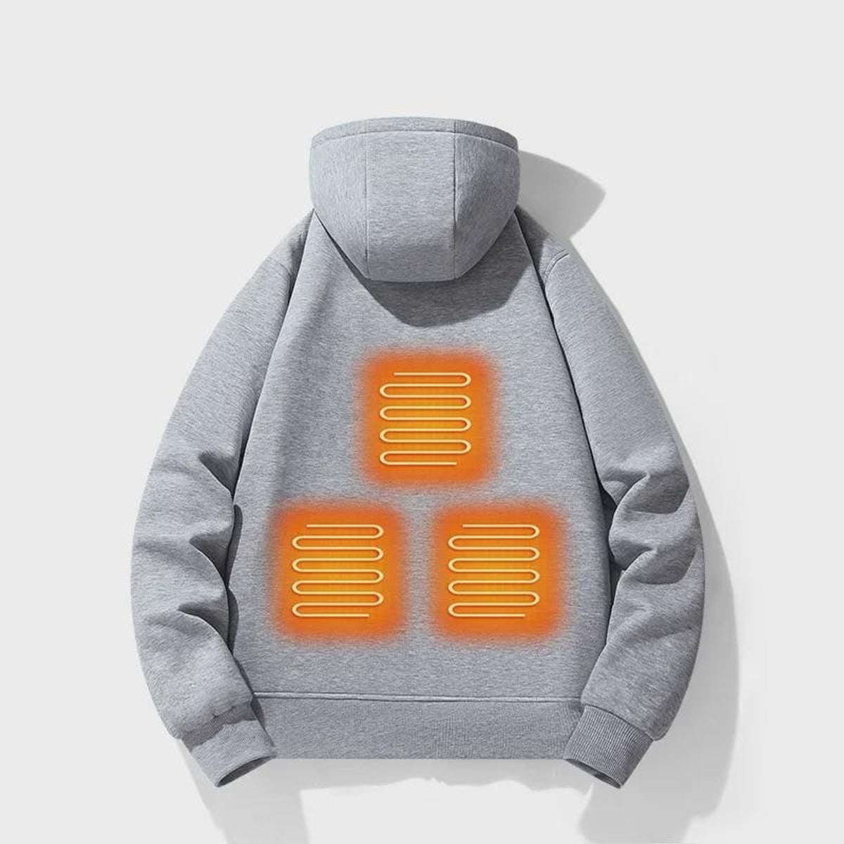 Heated Apparel Full Zip Hoodie With Chest Heating Zones And Long Sleeves For Unisex Wear - Image 2