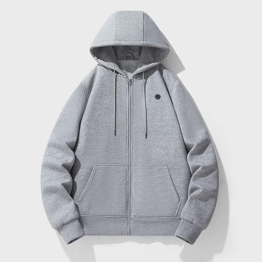 Heated Apparel Full Zip Hoodie With Chest Heating Zones And Long Sleeves For Unisex Wear - Image 3