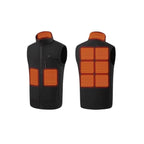 Heated Apparel Men's Vest With Stand Collar Full Zip And Rechargeable USB Power - Image 1