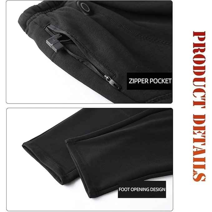 Heated Apparel Thermal Base Layer Pants With Hip And Knee Heating Elements - Image 3