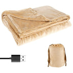 Heated Blanket Throw Fleece Portable USB Cable - Image 2