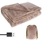 Heated Blanket Throw Fleece Portable USB Cable - Image 4