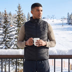 Heated Gilet Adjustable Body Warmer Vest Zip-Front - hero