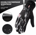 Heated Gloves For Men And Women With Fleece Lining And Non-Slip Palm For Ski Cycling - Image 8