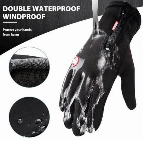 Heated Gloves For Men And Women With Fleece Lining And Non-Slip Palm For Ski Cycling - Image 8