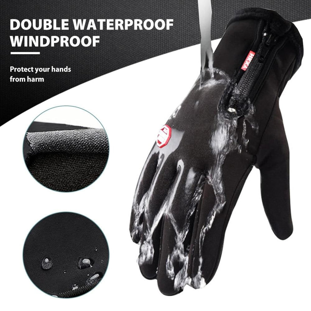 Heated Gloves For Men And Women With Fleece Lining And Non-Slip Palm For Ski Cycling - Image 4