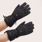 Electric Heated Gloves For Cold Hands Battery Powered Waterproof Wrist Strap Touchscreen Fingertips - Image 2