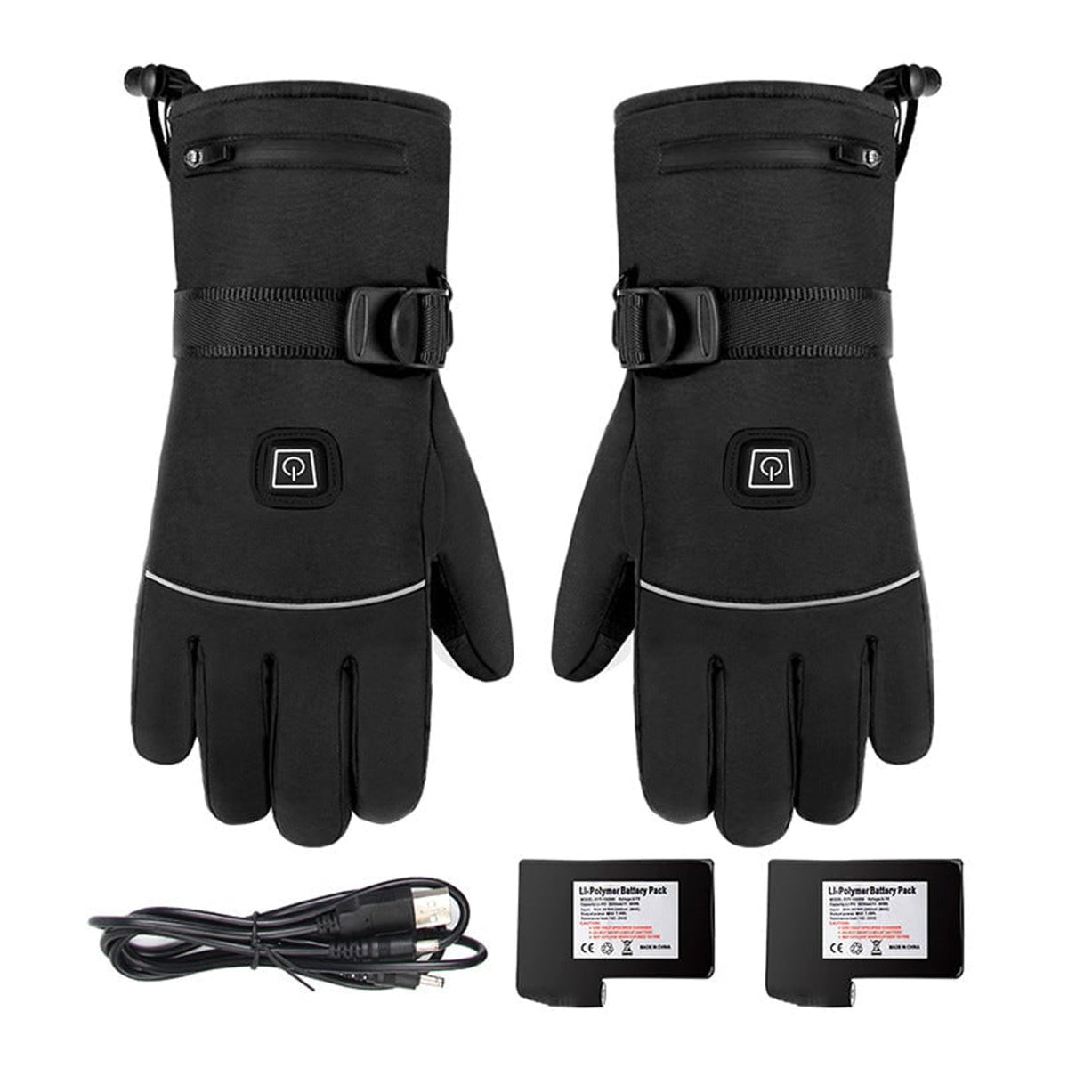 Heated Gloves Waterproof Thermal Winter Gloves With Touchscreen Fingertips - Image 4