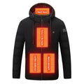 Heated Hooded Jacket With Four Heating Zones And USB Power - Image 1
