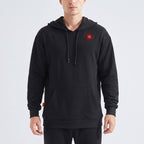 Heated Hooded Sweatshirt Relaxed Pullover Hoodie Drawstring - hero