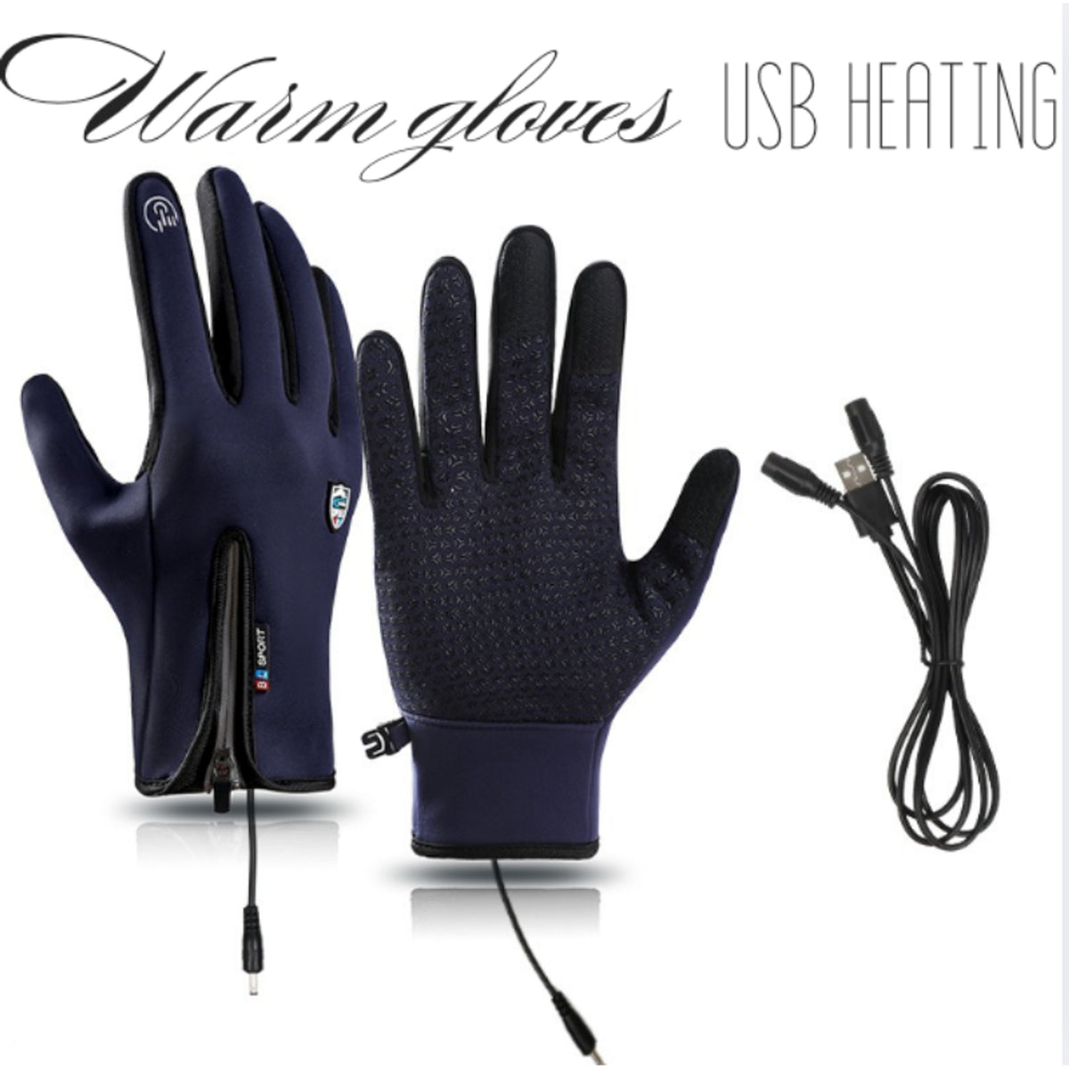 Heated Outdoor Gloves With Windproof And Waterproof Shell And Plush Velvet Lining - Image 10