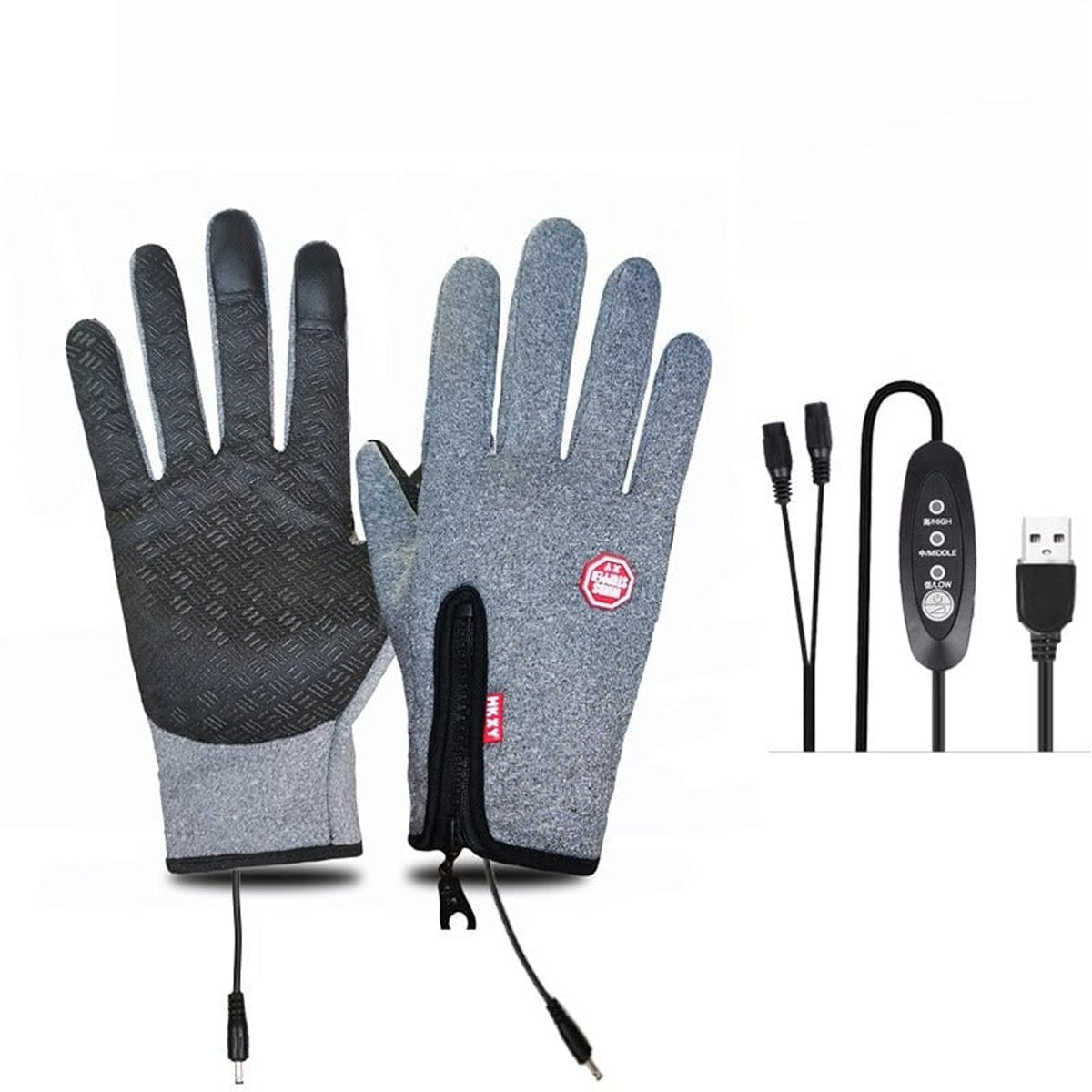 Heated Outdoor Gloves With Windproof And Waterproof Shell And Plush Velvet Lining - Image 30