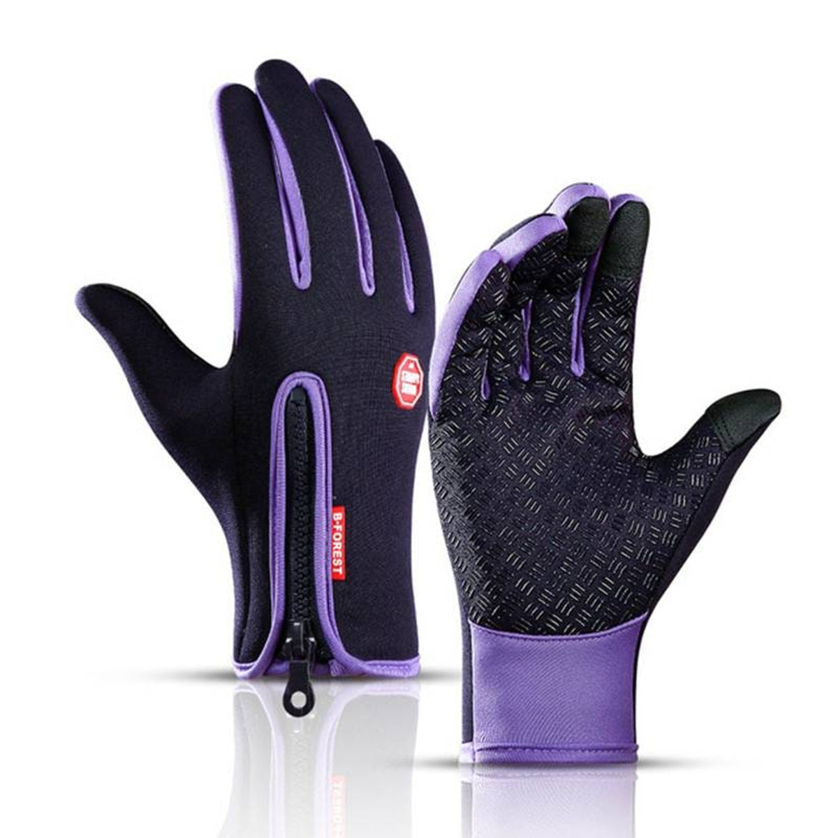 Heated Outdoor Gloves With Windproof And Waterproof Shell And Plush Velvet Lining - Image 13