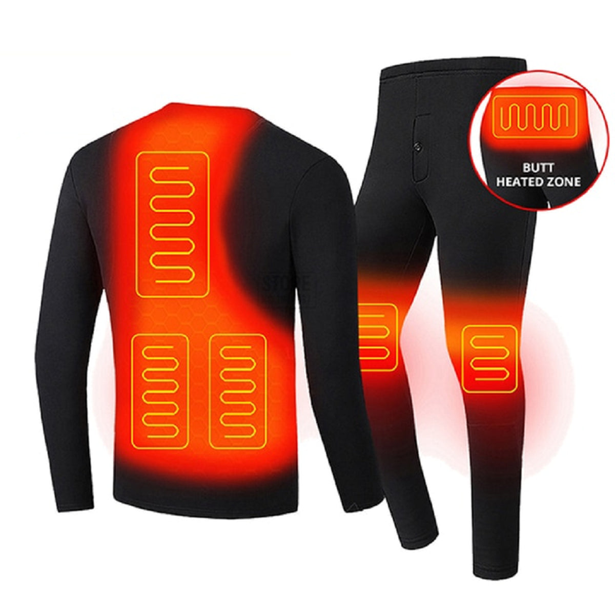 Heated Thermal Underwear with Set and Carbon Fiber - Image 1