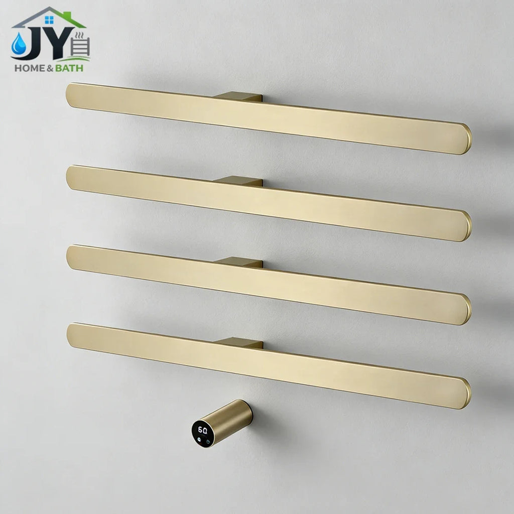 Heated Towel Rack Bathroom Warmers Radiator 3/4 Bars Dryer Suitable For Apartments And Hotels - Image 1