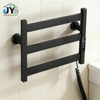 Heated Towel Rack Modern Electric 3 Bars Compact Warmer For Small Bathroom Timer Multi-Level Temperature Space Saving - Image 1