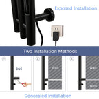 Heated Towel Rack Wall Mount Electric Rail With Digital Control And 304 Stainless Steel Construction - Image 6