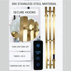Heated Towel Rack Wall Mount Electric Rail With Digital Control And 304 Stainless Steel Construction - Image 2