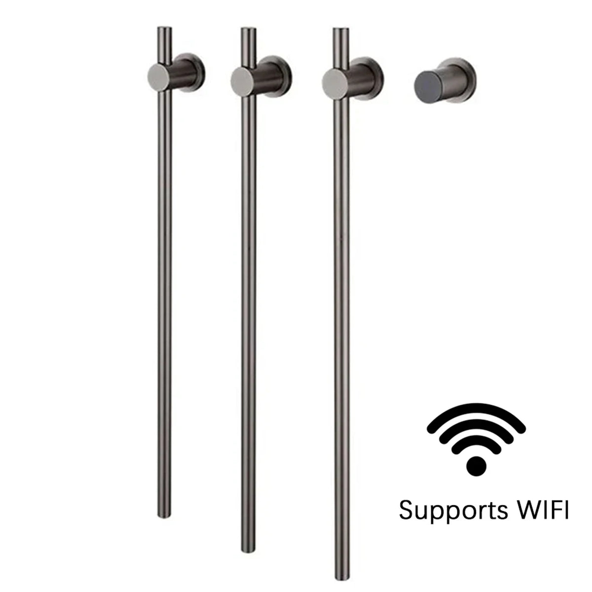 Heated Towel Rack Wall Mounted Bathroom Warmer With Digital Control Stainless Steel Bar - Image 14