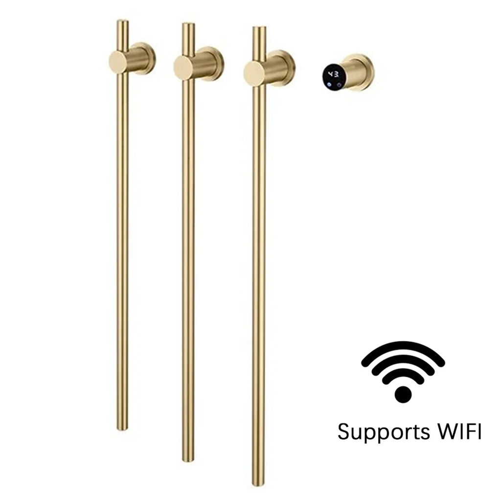 Heated Towel Rack Wall Mounted Bathroom Warmer With Digital Control Stainless Steel Bar - Image 12