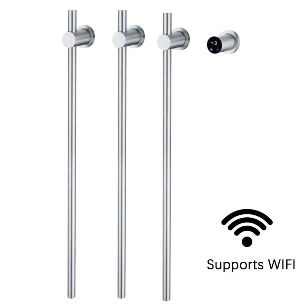 Heated Towel Rack Wall Mounted Bathroom Warmer With Digital Control Stainless Steel Bar - Image 10
