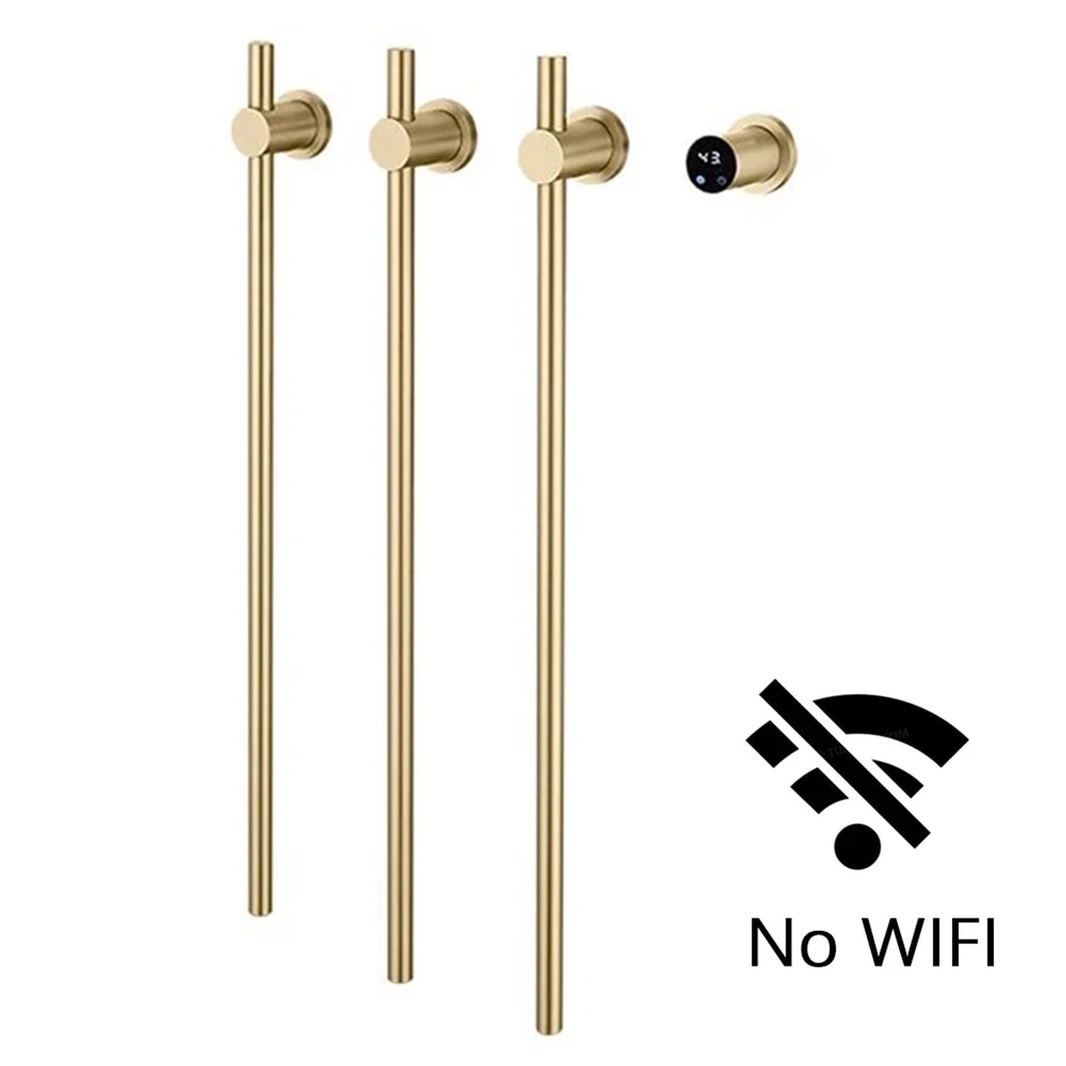 Heated Towel Rack Wall Mounted Bathroom Warmer With Digital Control Stainless Steel Bar - Image 11