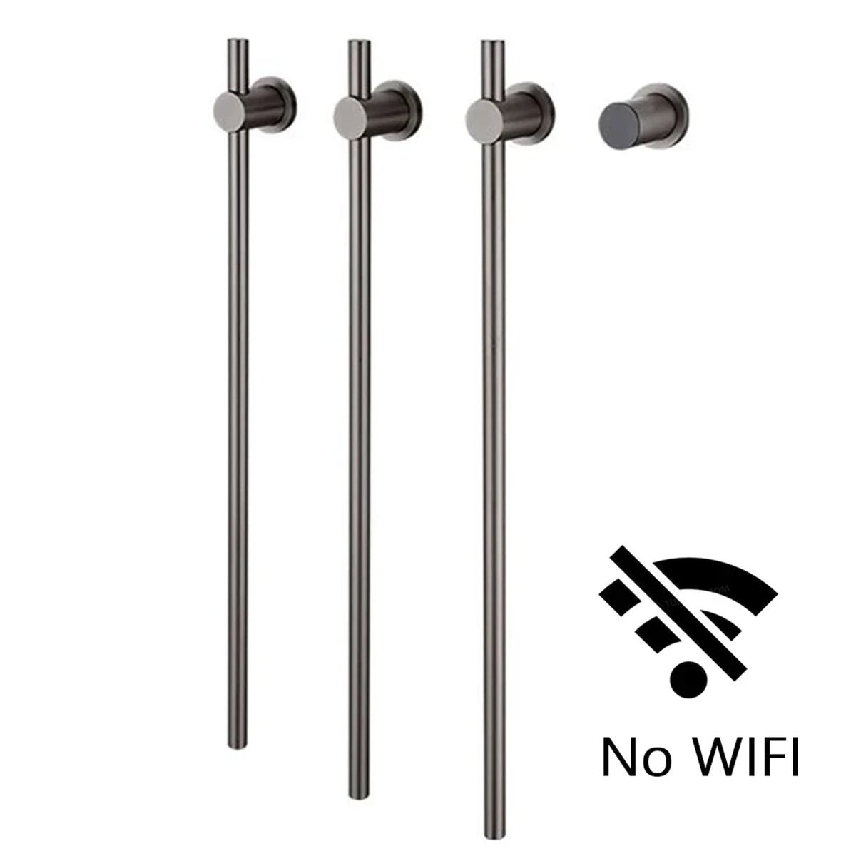 Heated Towel Rack Wall Mounted Bathroom Warmer With Digital Control Stainless Steel Bar - Image 13