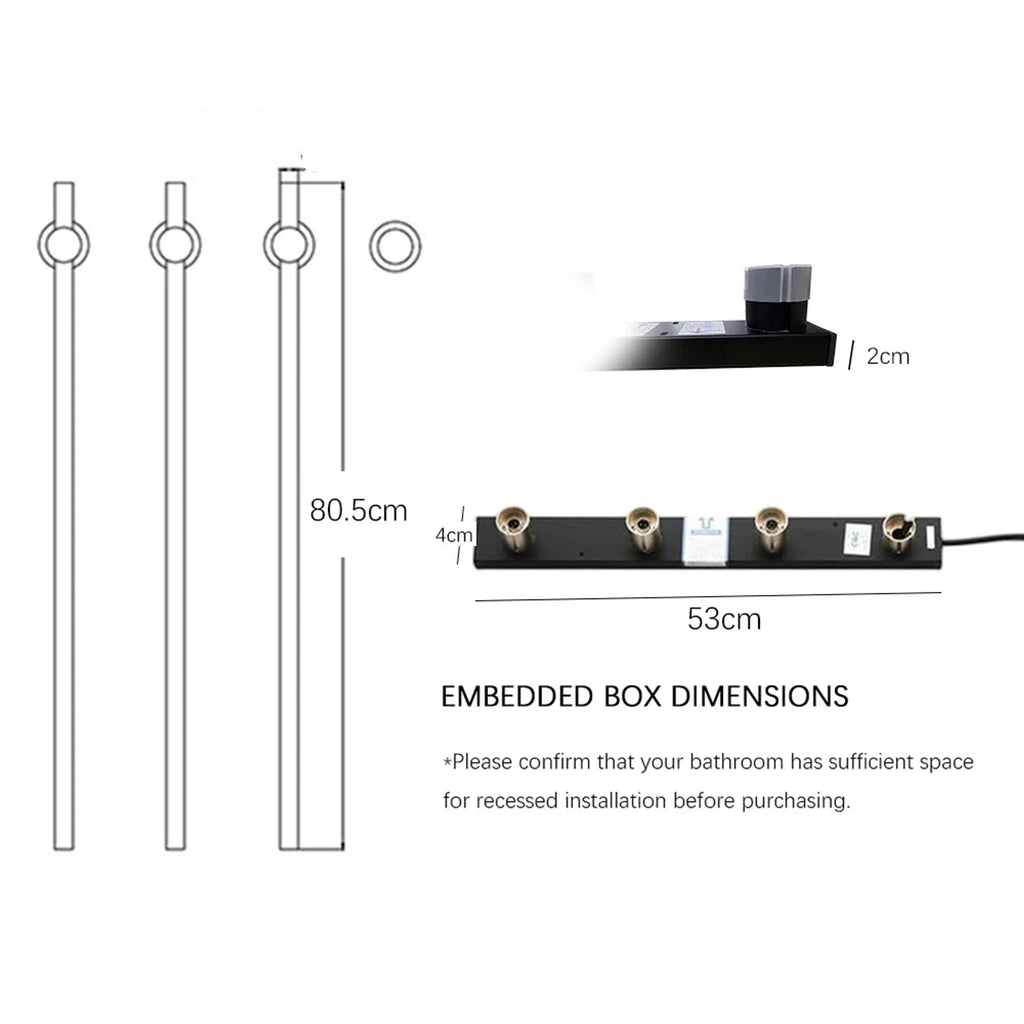 Heated Towel Rack Wall Mounted Bathroom Warmer With Digital Control Stainless Steel Bar - Image 6